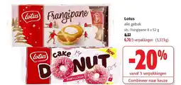 Colruyt Lotus alle gebak aanbieding