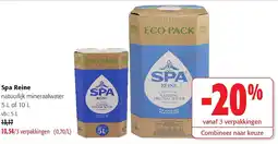 Colruyt Spa Reine natuurlijk mineraalwater 5 L aanbieding