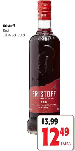 Colruyt Eristoff Red 18 % vol 70 cl aanbieding