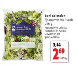 Colruyt Boni Selection fijnproeversmix Rucola 250 g aanbieding