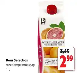 Colruyt Boni Selection rozepompelmoessap 1 L aanbieding
