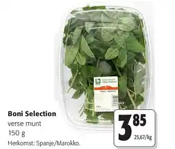 Colruyt Boni Selection verse munt 150 g aanbieding