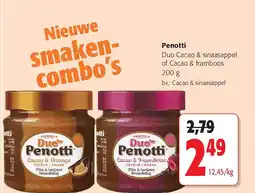 Colruyt Penotti Duo Cacao & sinaasappel of Cacao & framboos 200 g aanbieding