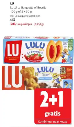 Colruyt LU LULU La Barquette of Beertje aanbieding