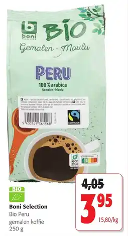 Colruyt Boni Selection Bio Peru gemalen koffie aanbieding