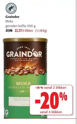 Colruyt Graindor Moka gemalen koffie aanbieding