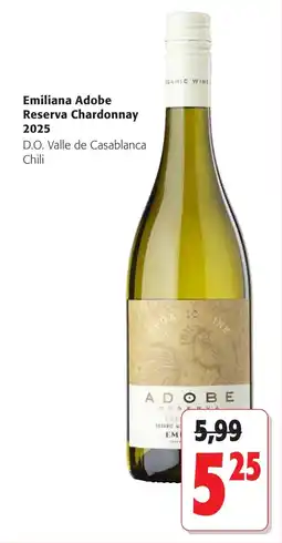 Colruyt Emiliana Adobe Reserva Chardonnay 2025 aanbieding