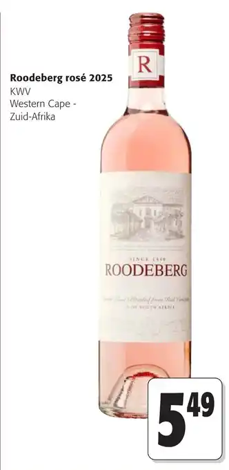 Colruyt Roodeberg rosé 2025 aanbieding
