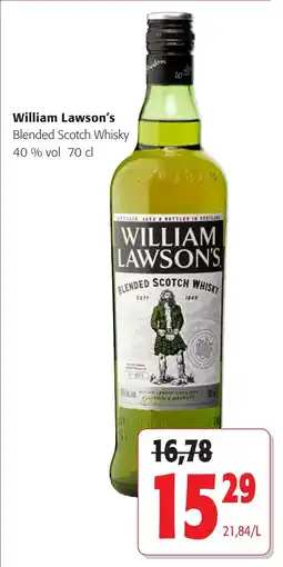 Colruyt William Lawson's Blended Scotch Whisky 40 % vol aanbieding