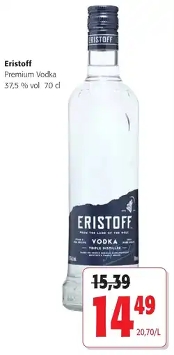 Colruyt Eristoff Premium Vodka 37,5 % vol aanbieding