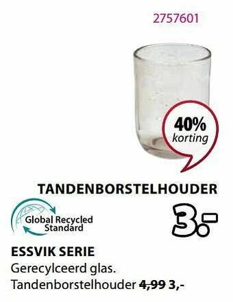 Jysk Essvik tandenborstelhouder aanbieding