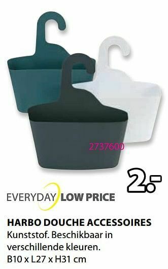 Jysk Harbo douche accessoires aanbieding