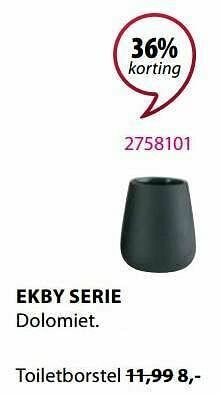 Jysk Ekby toiletborstel aanbieding