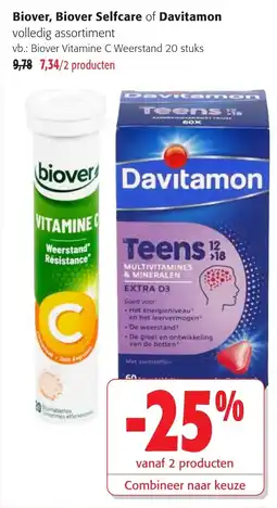Colruyt Biover, Biover Selfcare of Davitamon aanbieding