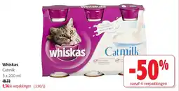 Colruyt Whiskas Catmilk aanbieding