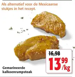 Colruyt Gemarineerde Kalkoenrumpsteak aanbieding