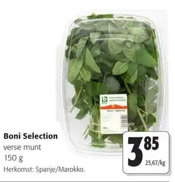 Colruyt Boni Selection Verse Munt aanbieding