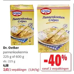 Colruyt Dr. Oetker pannenkoekenmix aanbieding