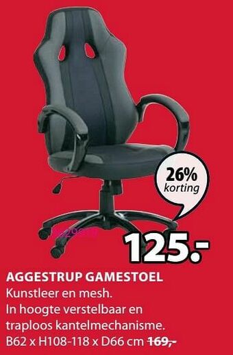Jysk Aggestrup gamestoel aanbieding