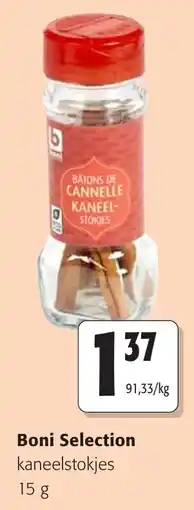 Colruyt Boni Selection Kaneelstokjes aanbieding