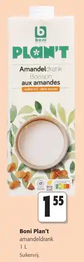 Colruyt Boni Plan't Amandeldrank aanbieding