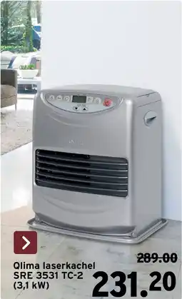 GAMMA Qlima laserkachel SRE 3531 TC-2 aanbieding
