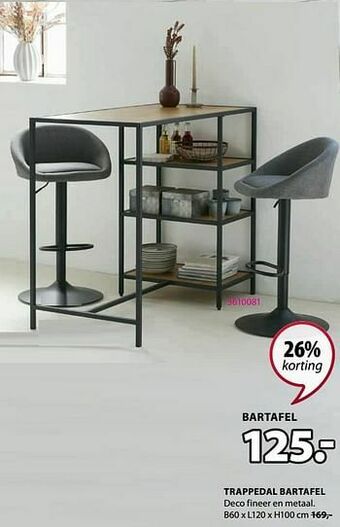 Trappedal bartafel