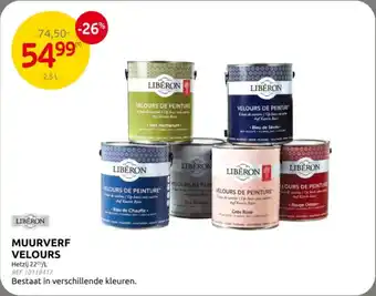 Brico Liberon Muurverf Velours aanbieding