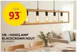Brico Hanglamp Blackcrown Hout aanbieding