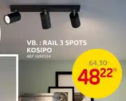 Brico Rail 3 Spots Kosipo aanbieding