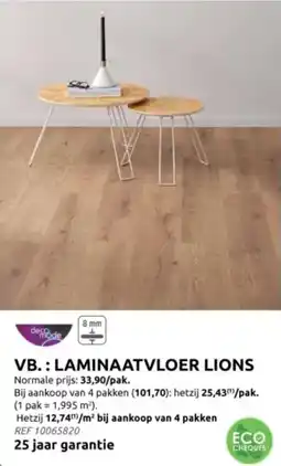 Brico Deco Mode Laminaatvloer Lions aanbieding