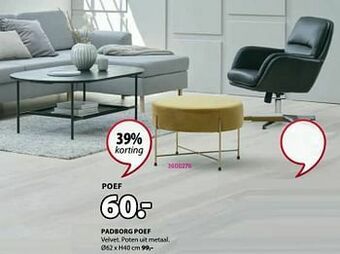 Jysk Padborg poef aanbieding