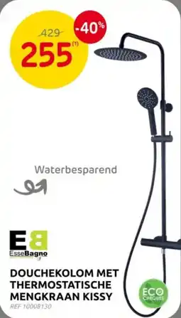 Brico Esse Bagno Douchekolom met Thermostatische Mengkraan Kissy aanbieding