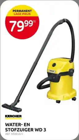 Brico Karcher Water en Stofzuiger WD 3 aanbieding