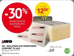 Brico Iko Isolatieplaat Enertherm Comfort TG Alu aanbieding