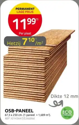 Brico OSB Paneel aanbieding