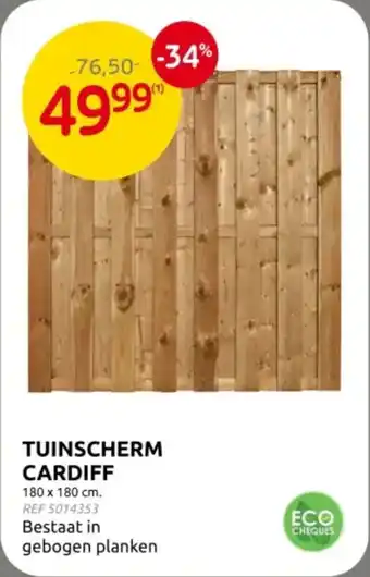 Brico Tuinscherm Cardiff aanbieding