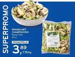 Alvo Wokmix met Champignons Planty Fresh aanbieding