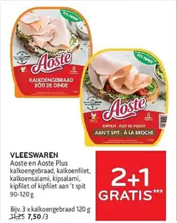Alvo Vleeswaren Aoste aanbieding