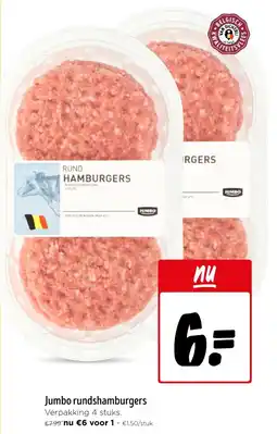 Jumbo Jumbo rundshamburgers aanbieding