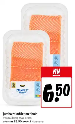 Jumbo Jumbo zalmfilet met huid aanbieding