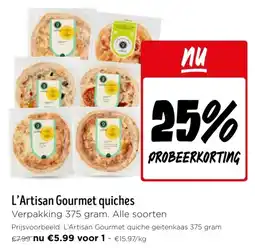 Jumbo L'Artisan Gourmet quiches aanbieding