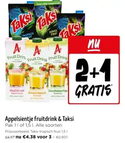 Jumbo Appelsientje fruitdrink & Taksi aanbieding