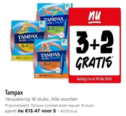 Jumbo Tampax aanbieding