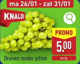 ALDI Druiven zonder pitten aanbieding