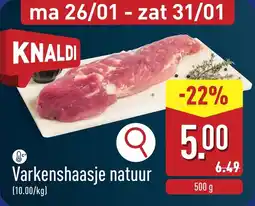 ALDI Varkenshaasje natuur aanbieding