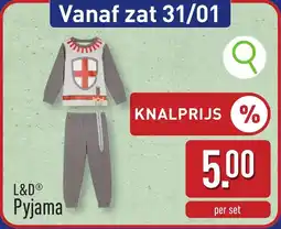 ALDI L&D Pyjama aanbieding