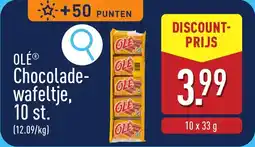 ALDI OLÉ Chocoladewafeltje aanbieding
