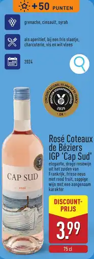 ALDI Rosé Coteaux de Béziers IGP 'Cap Sud' aanbieding