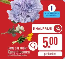 ALDI Home creation kunstbloemen aanbieding